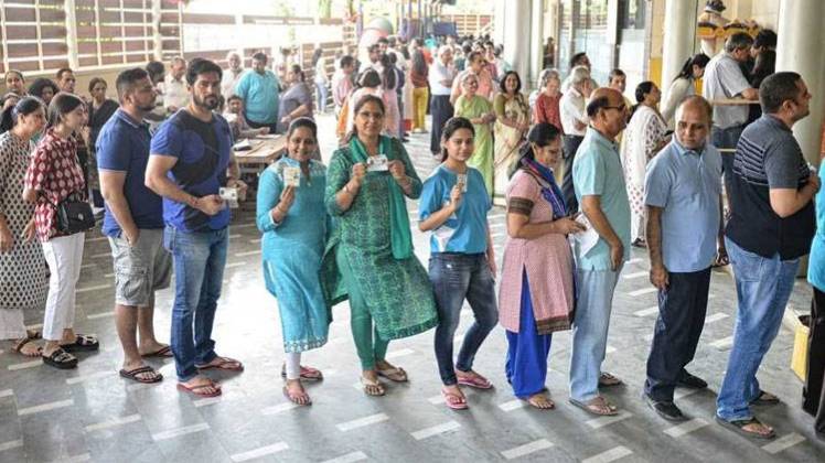 लोकसभा चुनाव के छठे चरण का मतदान जारी