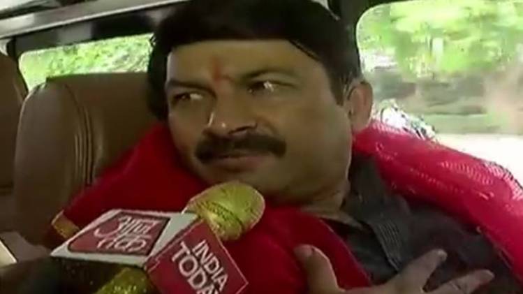 आजतक पर मनोज तिवारी