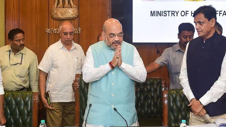 अमित शाह ने गृह मंत्रालय का कार्यभार संभाला(फोटो-PTI)