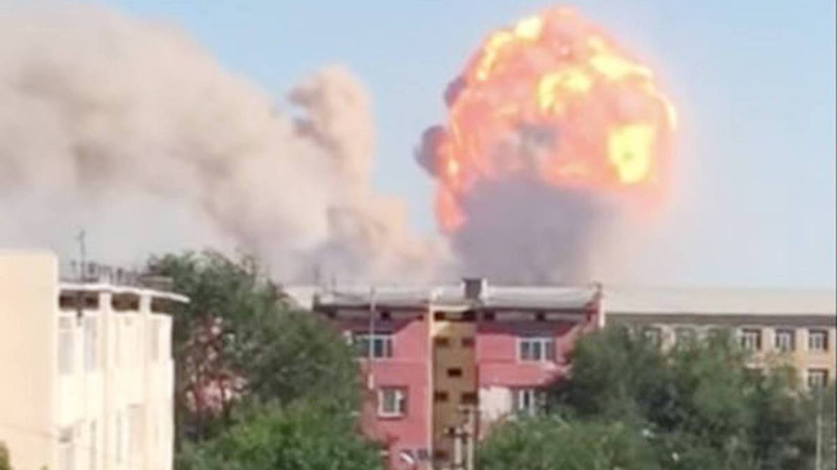 कजाखिस्तान के आयुध भंडार में धमाका