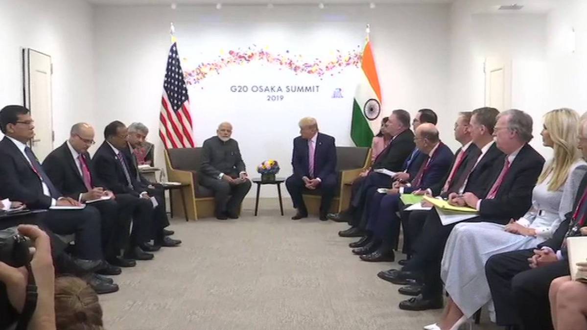 जी 20 समिट में प्रधानमंत्री नरेंद्र मोदी और अमेरिकी राष्ट्रपति डोनल्ड ट्रंप