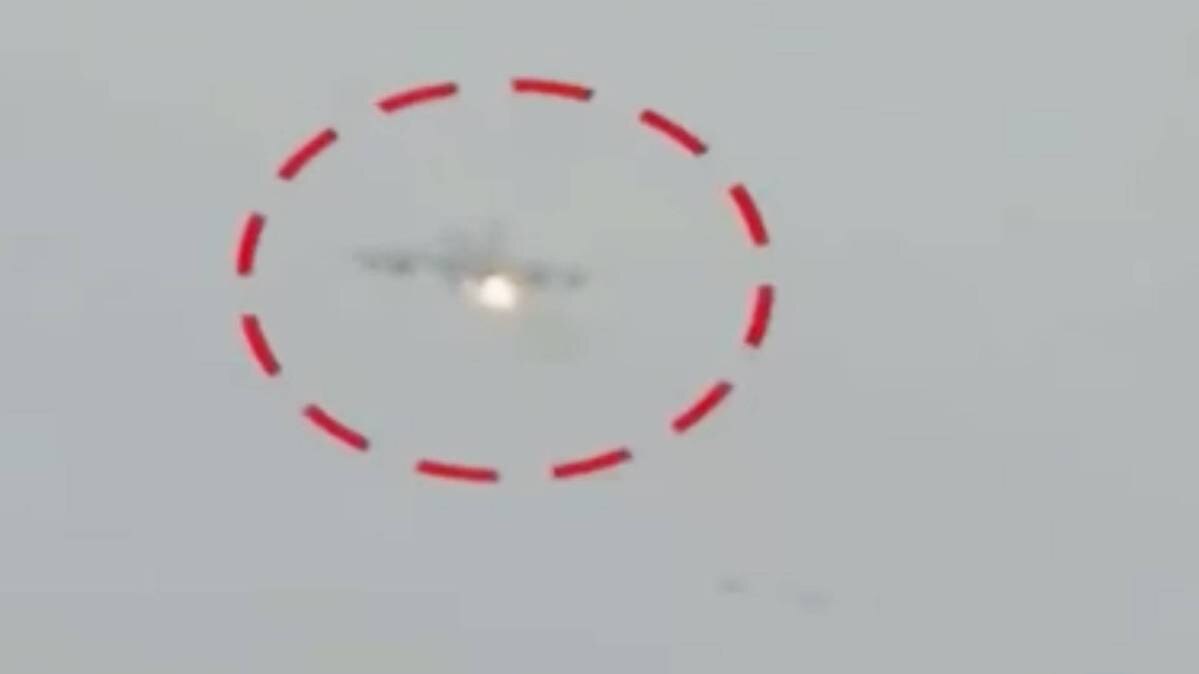 जगुआर की क्रैश लैंडिंग से पहले का वीडियो