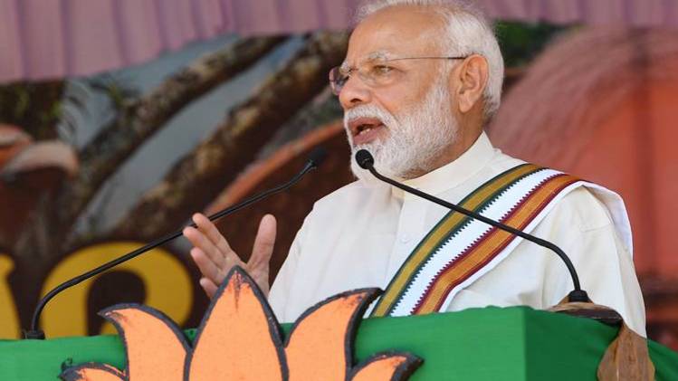 संबोधन के दौरान पीएम मोदी(फोटो-Twitter)