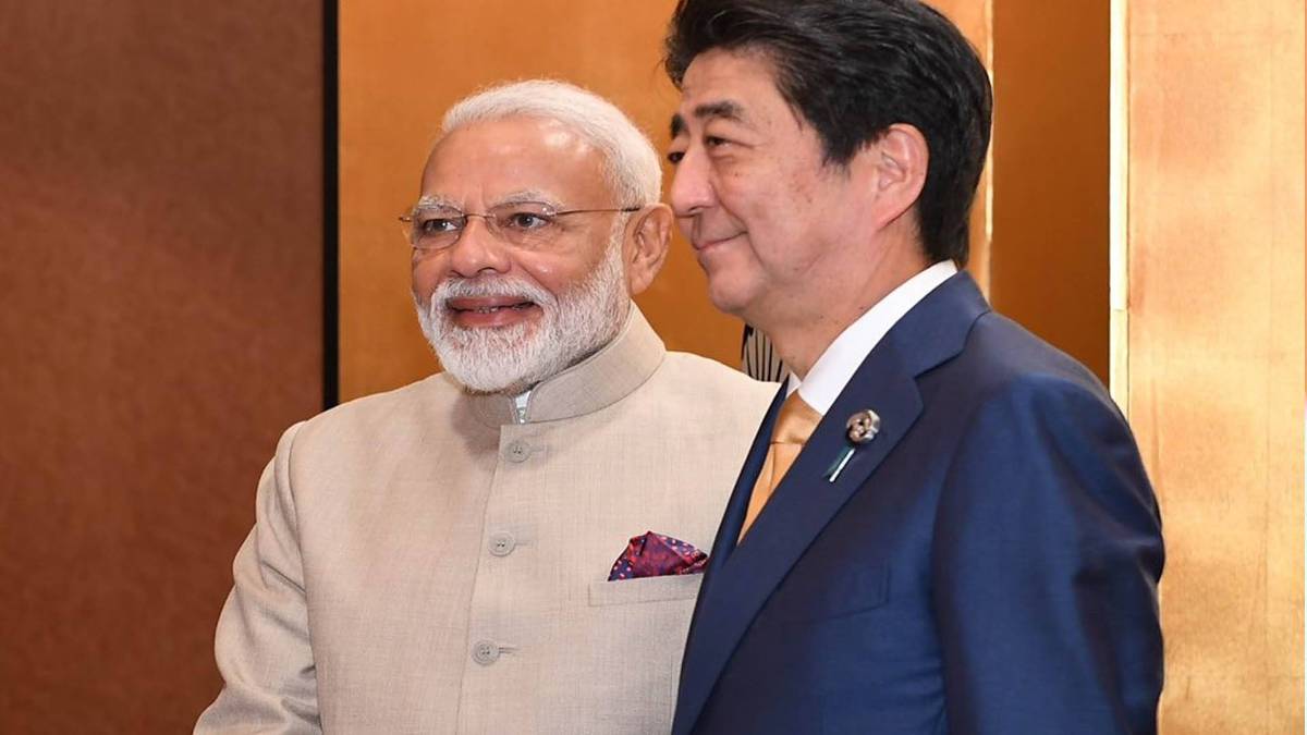 जापान में पीएम मोदी-शिंजो आबे