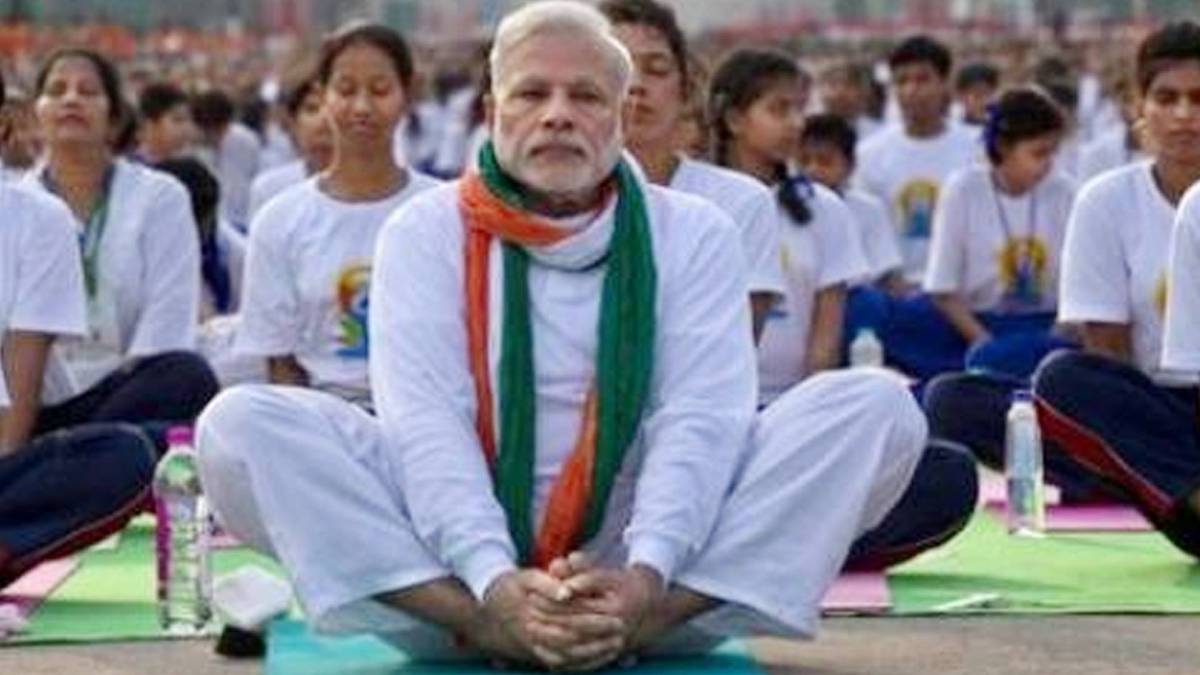 अंतर्राष्ट्रीय योग दिवस पर प्रधानमंत्री मोदी(फाइल फोटो)