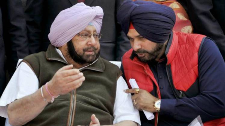 कैप्टन अमरिंदर सिंह और नवजोत सिंह सिद्धू