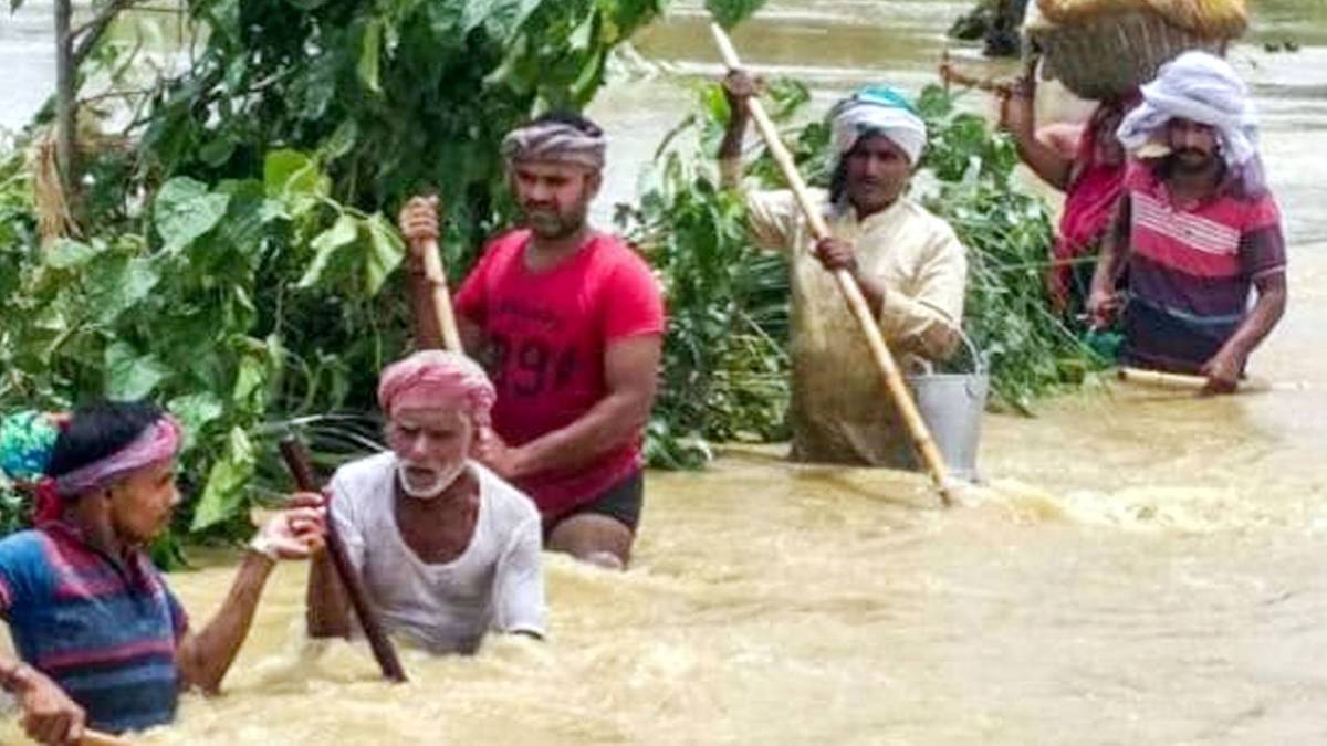 बिहार में बाढ़ का कहर (Photo-All India Radio)