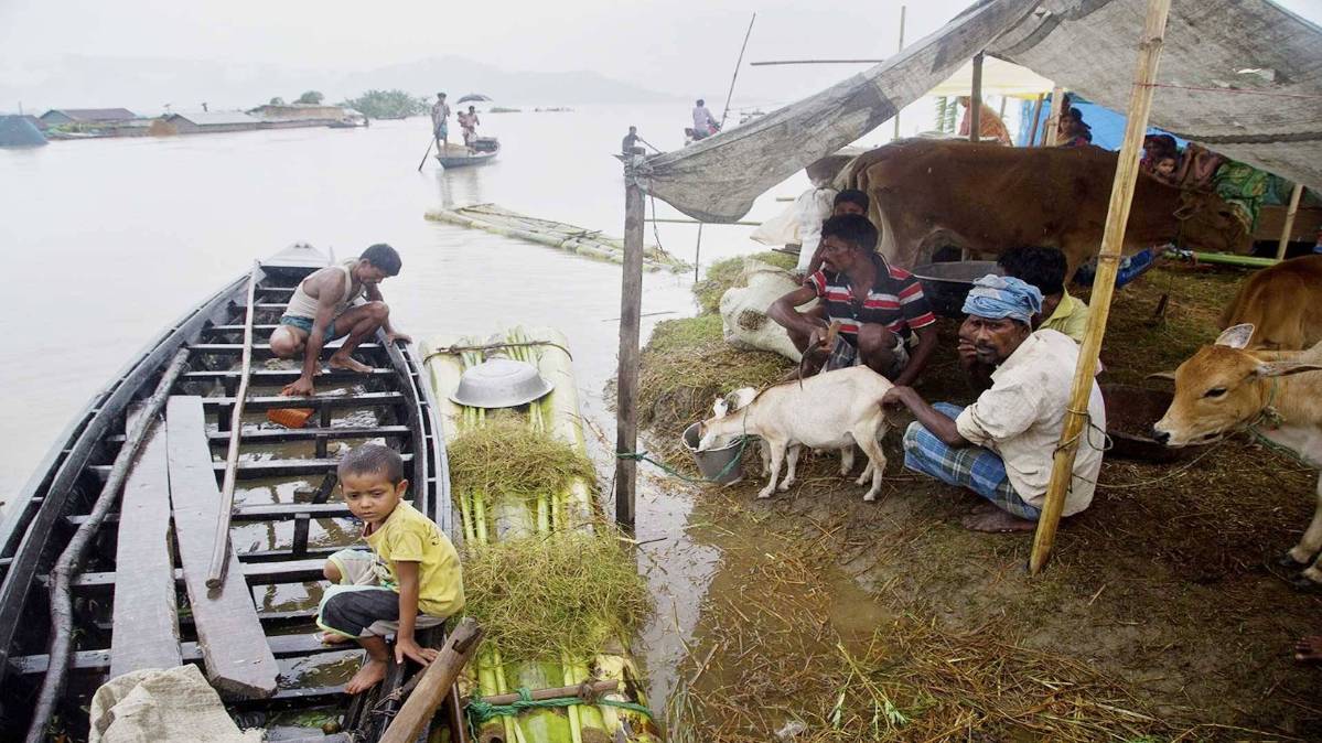 बाढ़ की तस्वीर