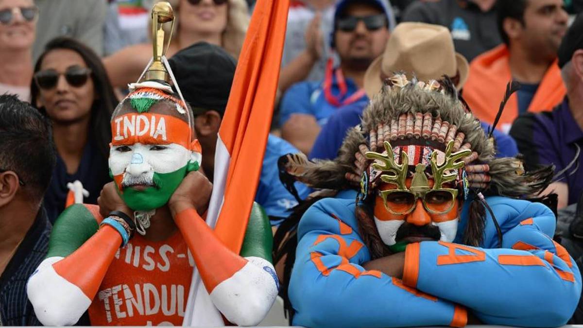 निराश हुए भारतीय फैंस (फोटो- ट्विटर @ICC)