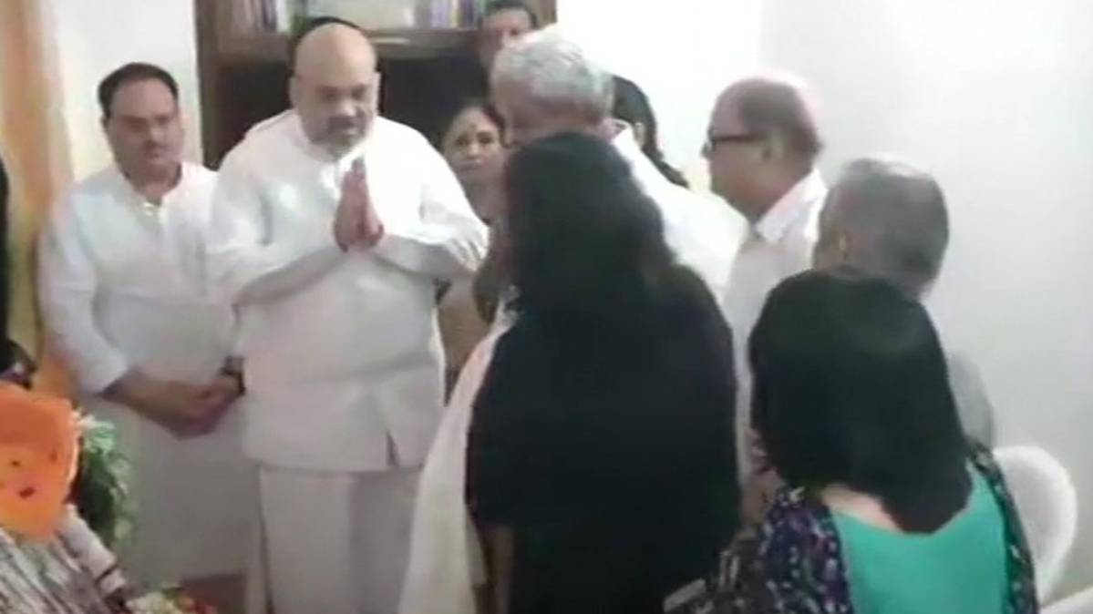 अमित शाह ने सुषमा स्वराज को दी श्रद्धांजलि (फोटो ANI)