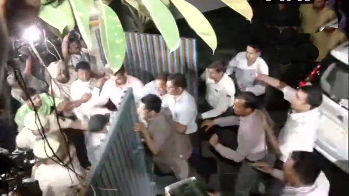 चिदंबरम की गिरफ्तारी के वक्त हुआ हंगामा