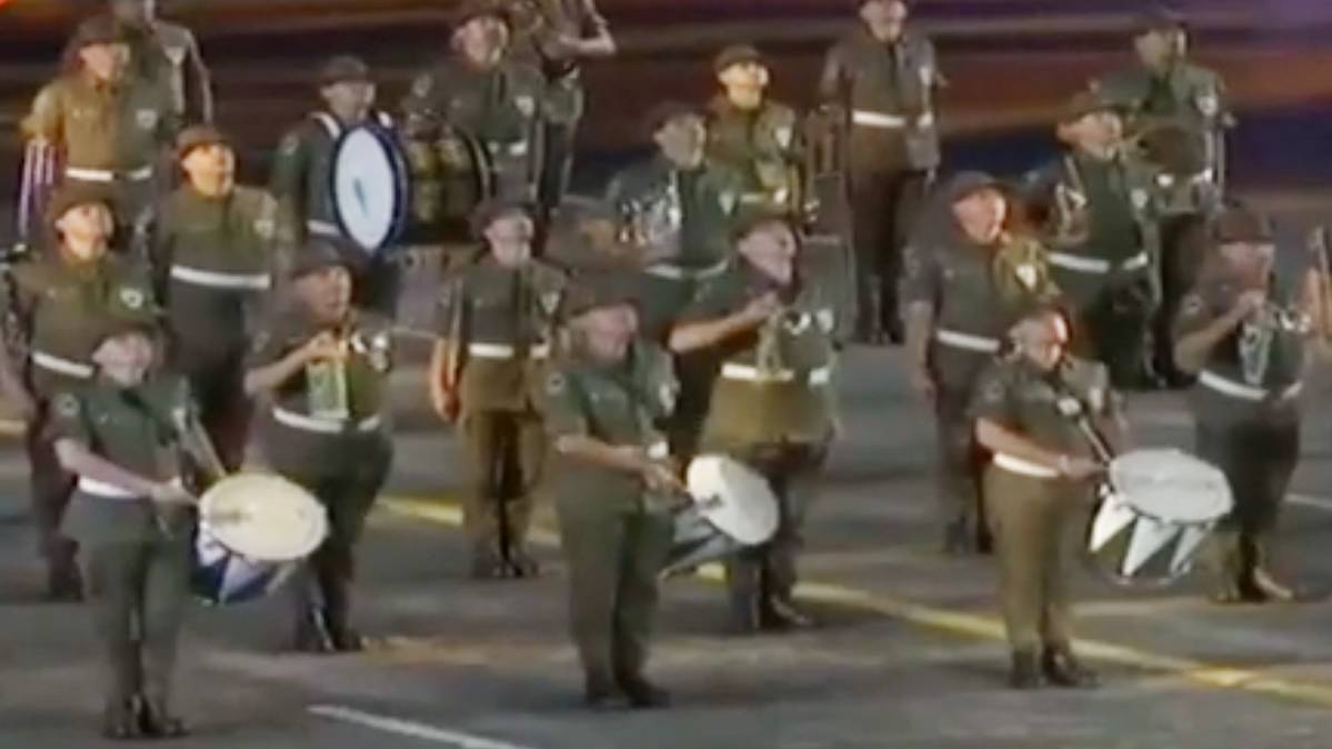 मिलिट्री म्यूजिक फेस्टिवल की शुरुआत (फोटो टीवी ग्रैब)