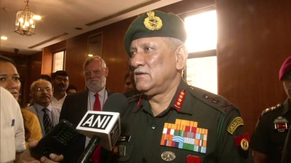 आर्मी चीफ, बिपिन रावत, (फोटो ANI)