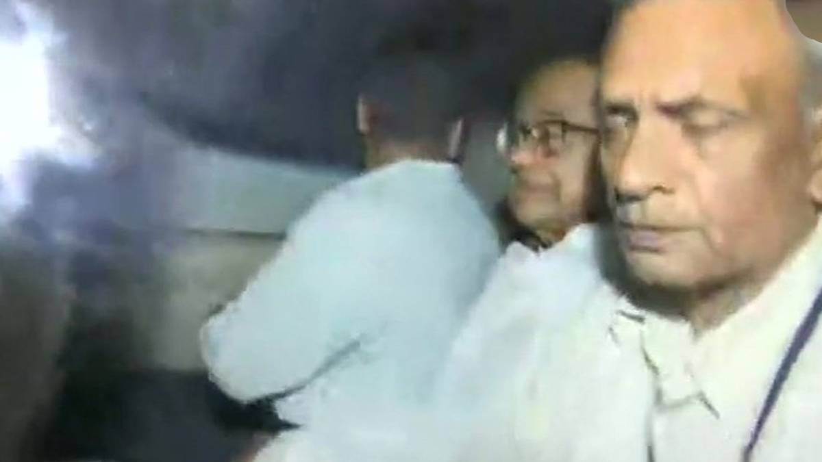 हिरासत में चिदंबरम (ANI)