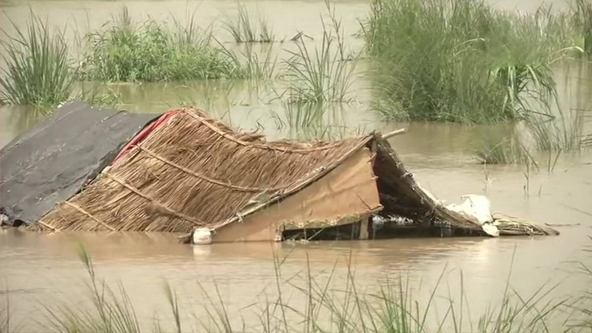 दिल्ली पर गहराया बाढ़ का संकट (Photo- ANI)
