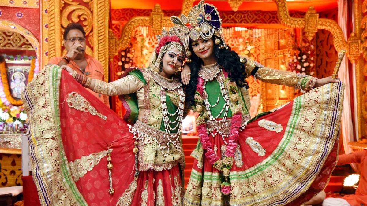 देश भर में कृष्ण जन्माष्टमी की धूमधाम से मनायो गया(फोटो-आईएएनएस)