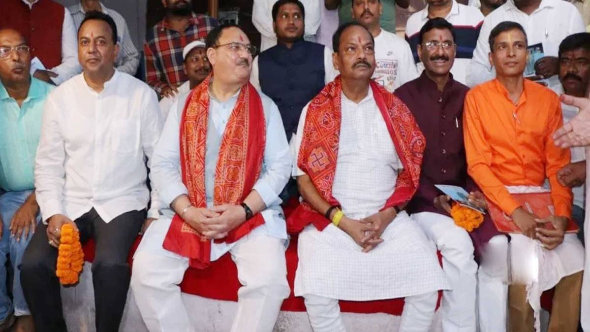 जगन्नाथ मंदिर पहुंचे जेपी नड्डा