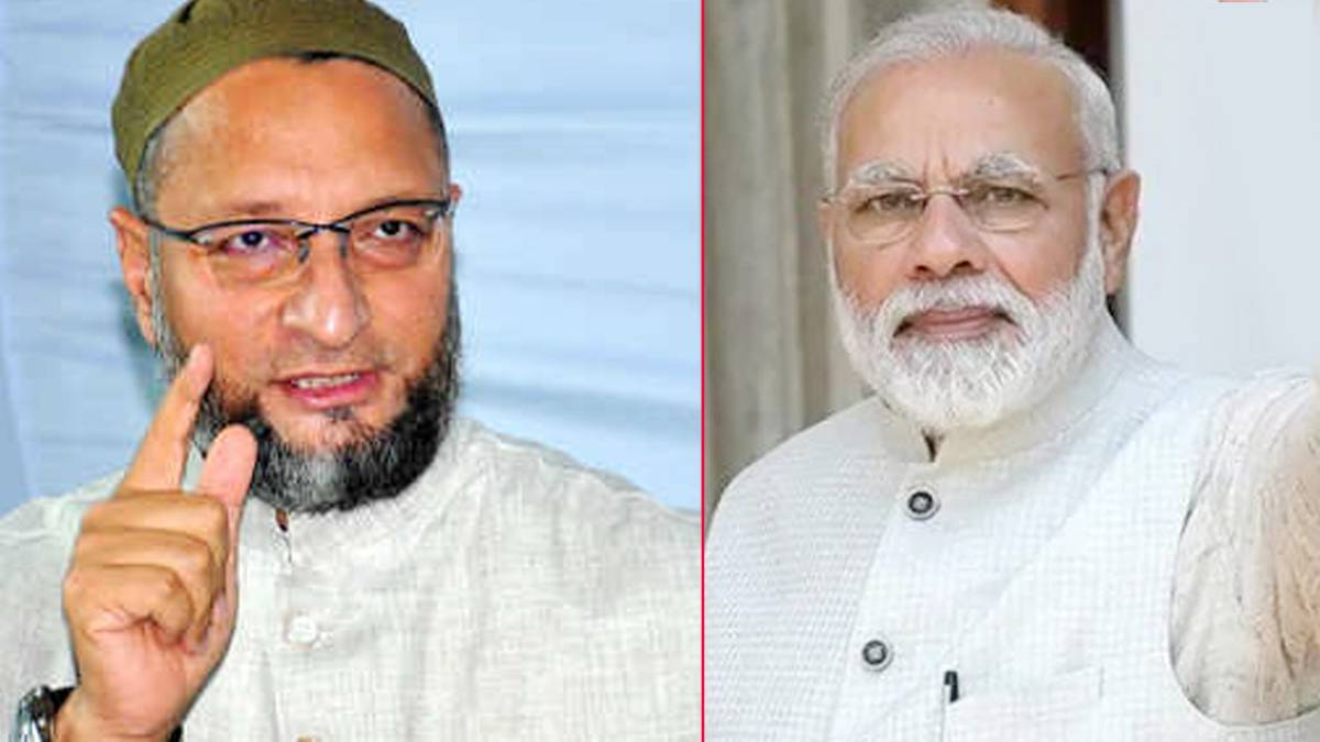 असदुद्दीन ओवैसी बनाम प्रधानमंत्री मोदी(फाइल फोटो)