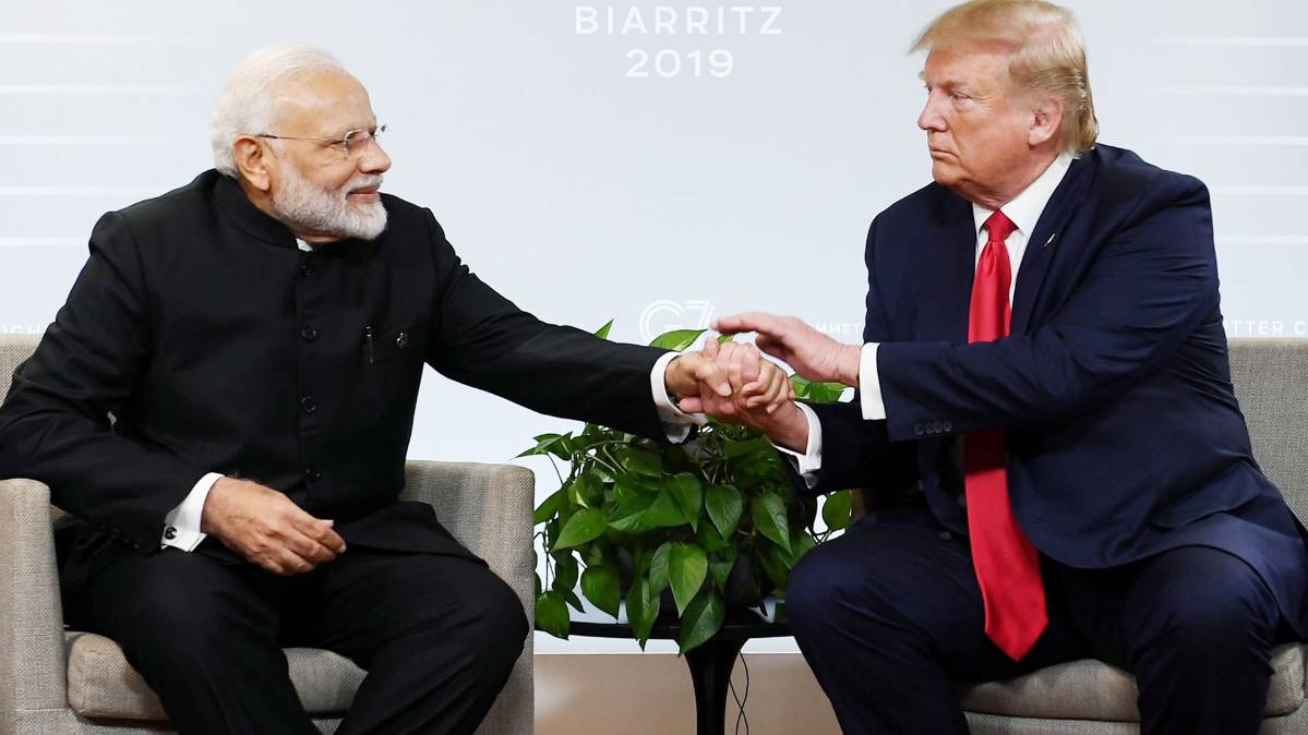 पीएम मोदी और डोनाल्‍ड ट्रंप(फोटो- @narendramodi)