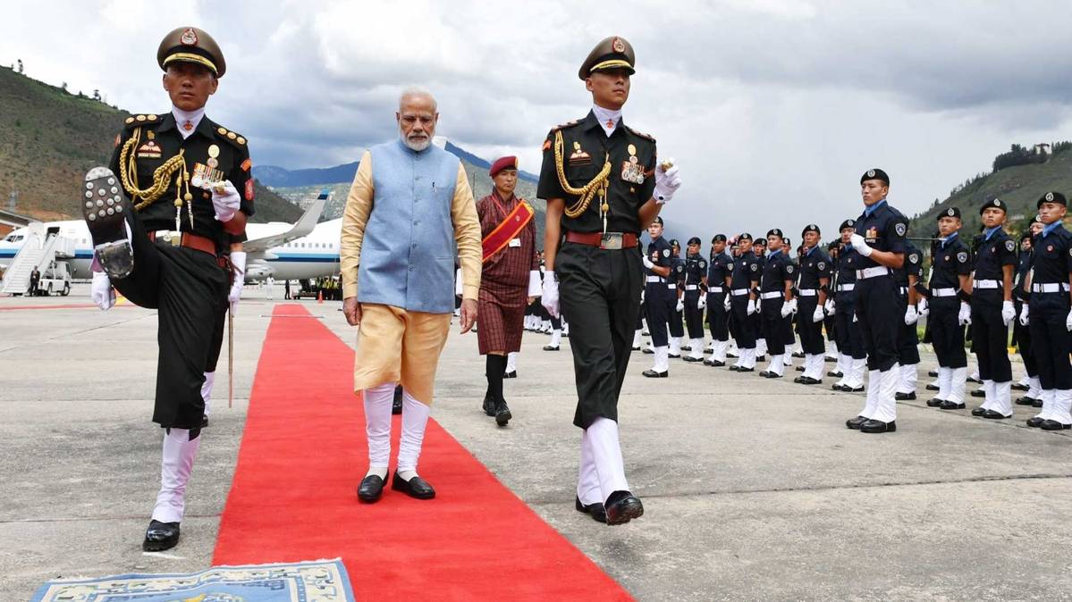 भूटान दौरे पर पीएम मोदी