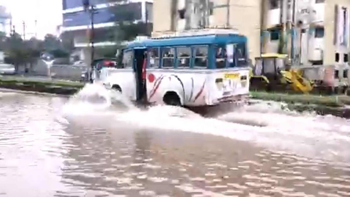 भोपाल के निचले इलाकों में भरा पानी (फोटो वीडियो ग्रैब)