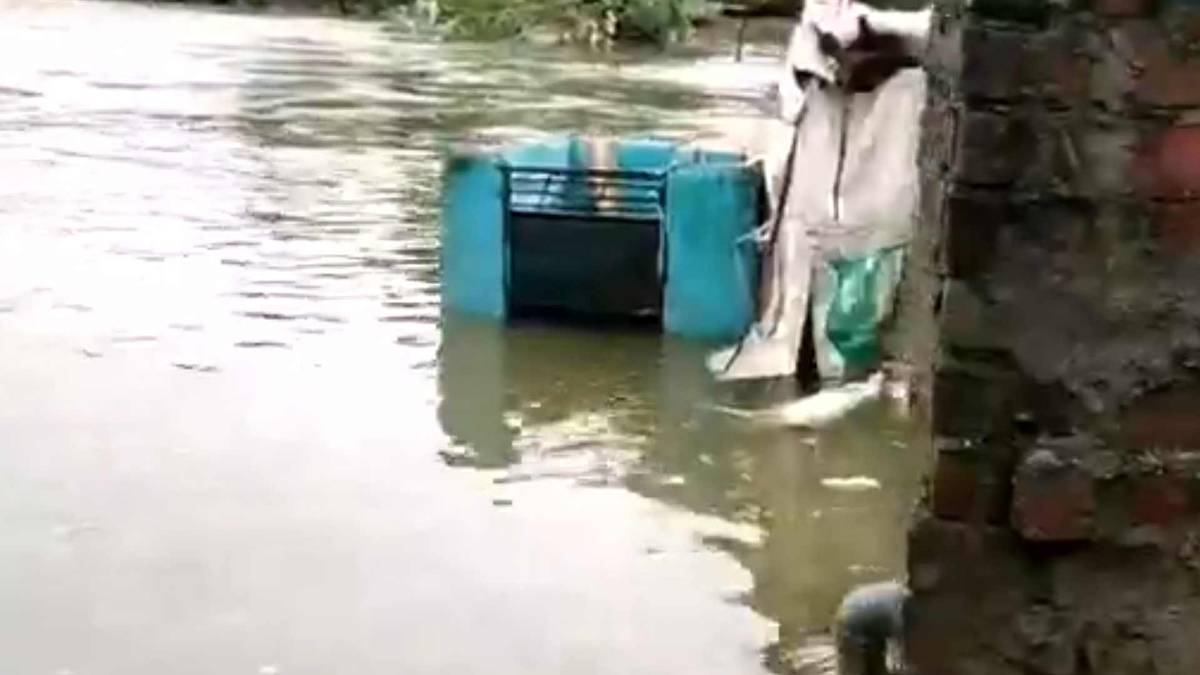 भोपाल के निचले इलाकों में भरा पानी (फोटो वीडियो ग्रैब)