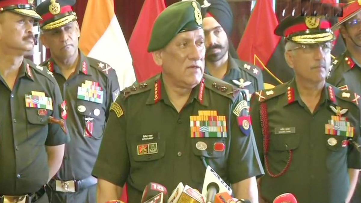 आर्मी चीफ बिपिन रावत (फोटो-ANI)