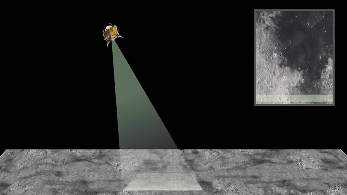 चंद्रमा की सतह पर पहुंचेगा चंद्रयान-2 (फोटो-ISRO)