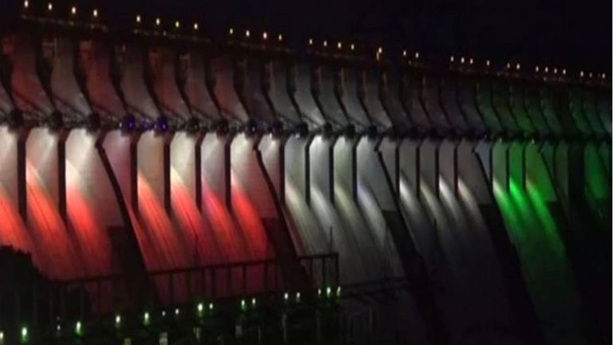 सरदार सरोवर डैम का नजारा