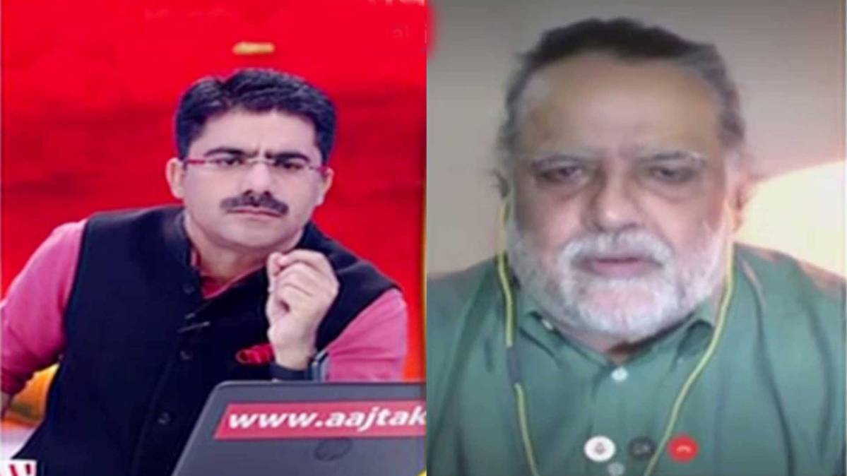 रोहित सरदाना और पाकिस्तानी पत्रकार माइद अली