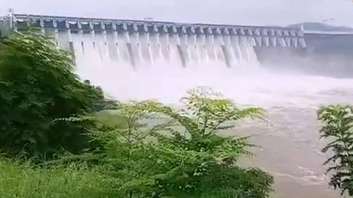 सरदार सरोवर नर्मदा बांध (फोटो वीडियो ग्रैब)