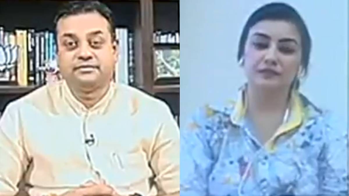 संबित पात्रा और  मोना आलम