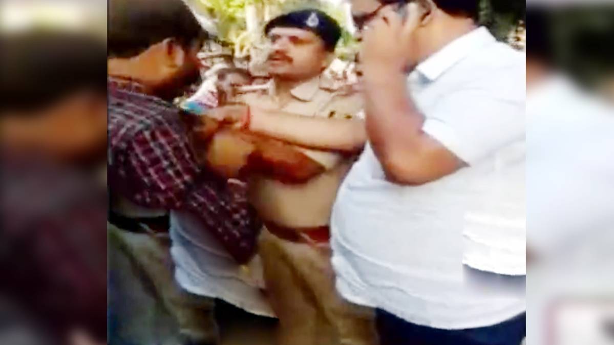 पुलिस की गुंडागर्दी आई सामने