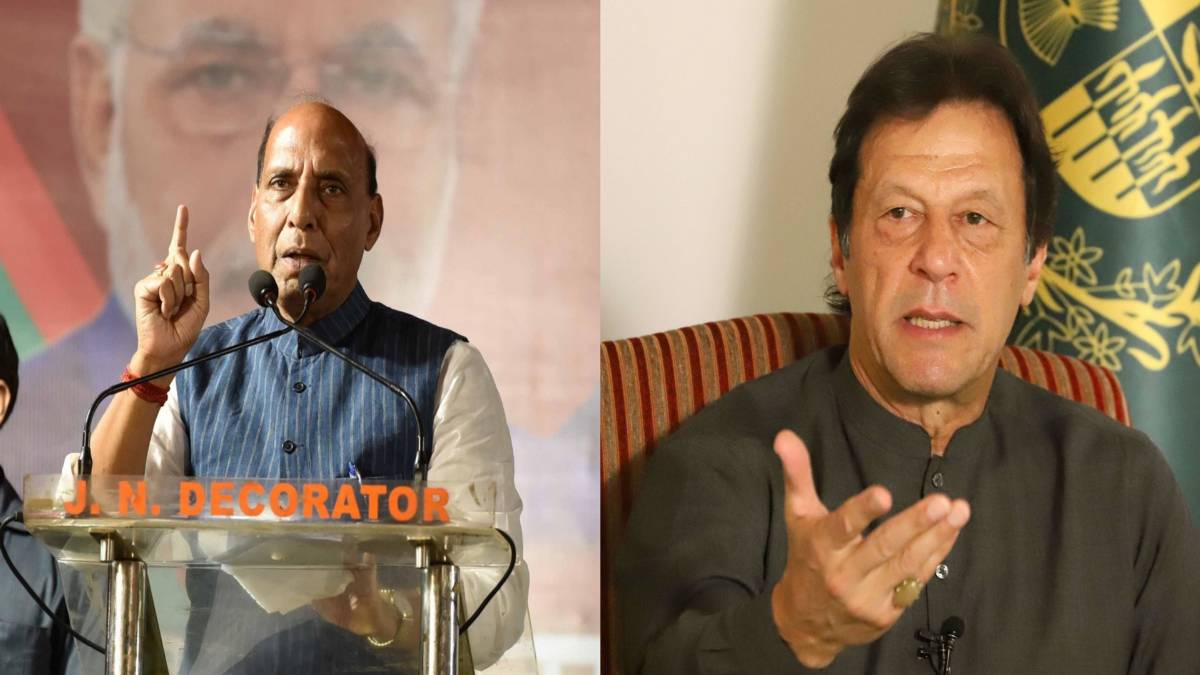 राजनाथ सिंह और इमरान खान (फाइल फोटो-IANS)