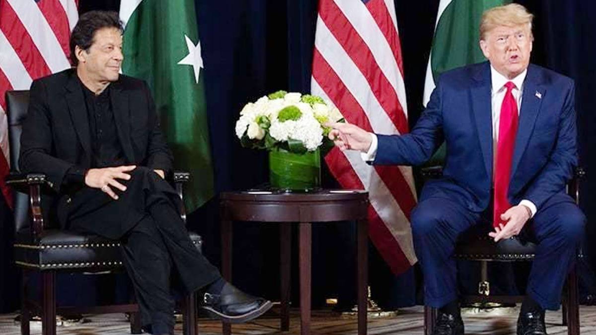 राष्‍ट्रपति डोनाल्ड ट्रंप और पीएम इमरान ख़ान