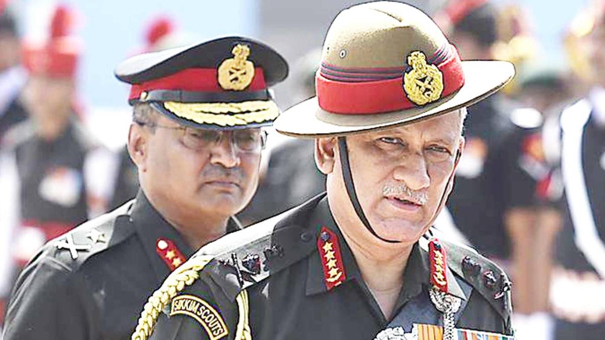 आर्मी चीफ, बिपिन रावत, (फोटो PTI)