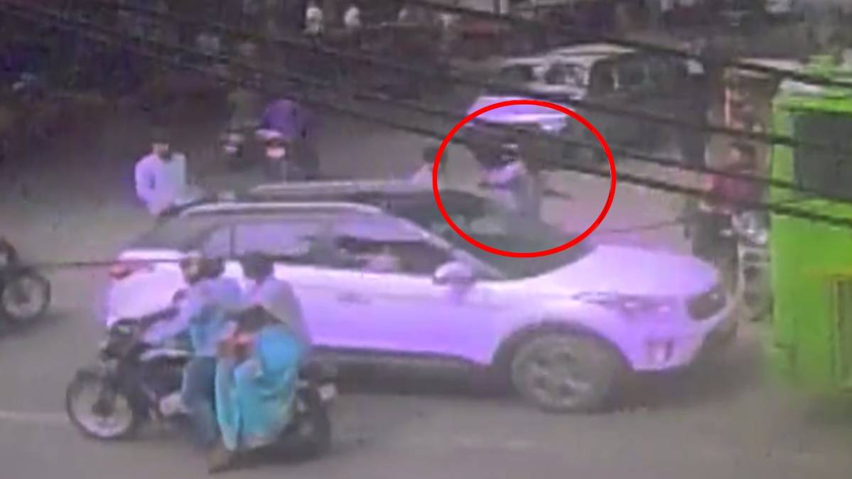 CCTV में कैद वारदात