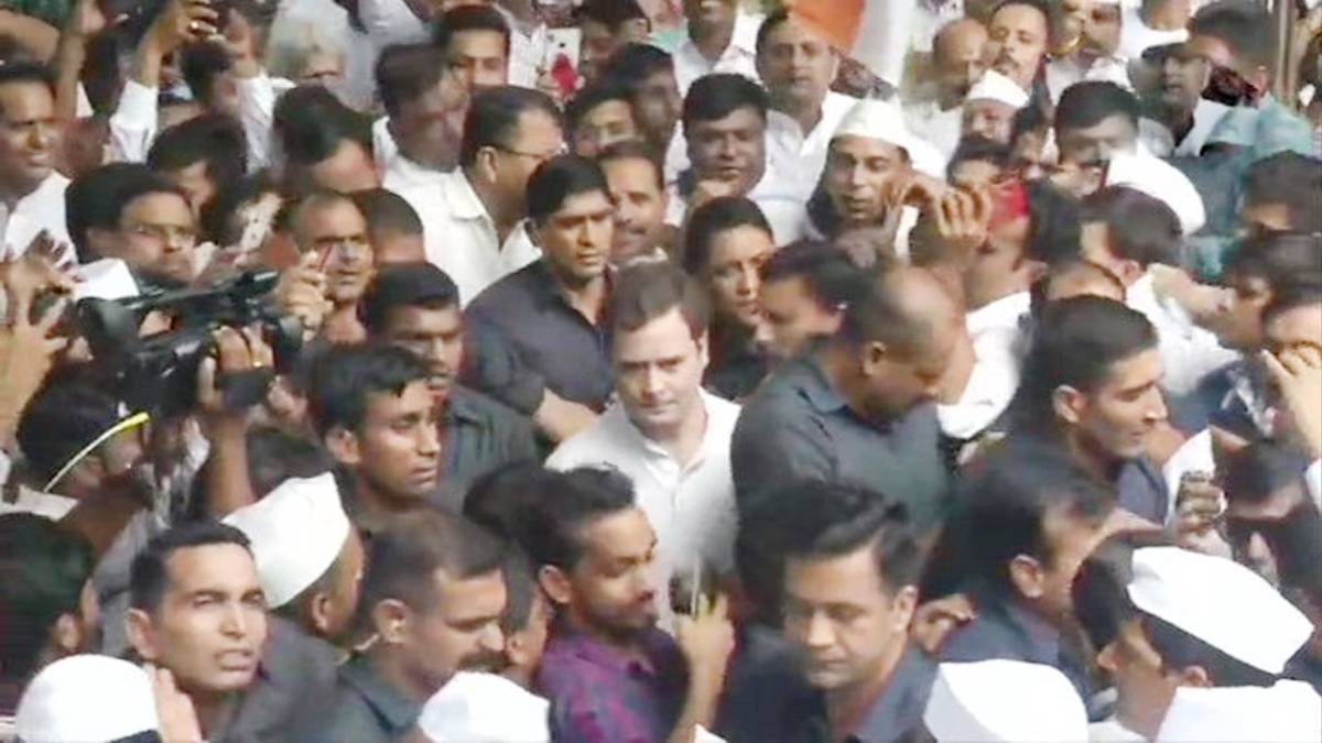 राहुल गांधी का मेगा शो (फोटो- ANI)