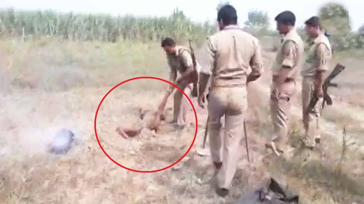 मेरठ में शराबी युवक का ड्रामा