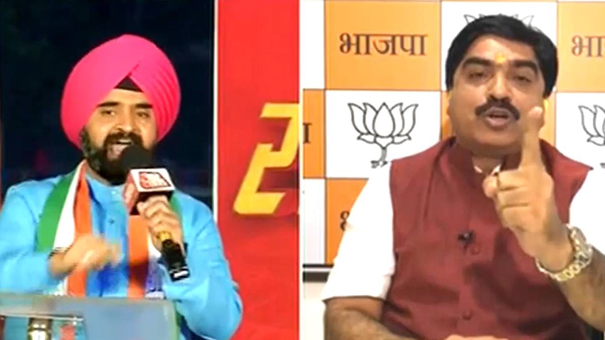 कांग्रेस नेता चरण सिंह सापरा और बीजेपी प्रवक्ता प्रेम शुक्ला