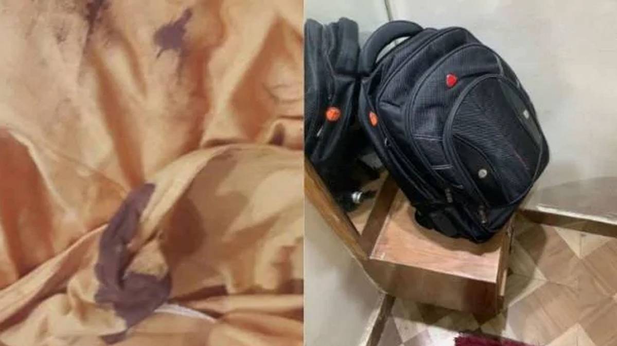 होटल से बरामद हुआ सामान