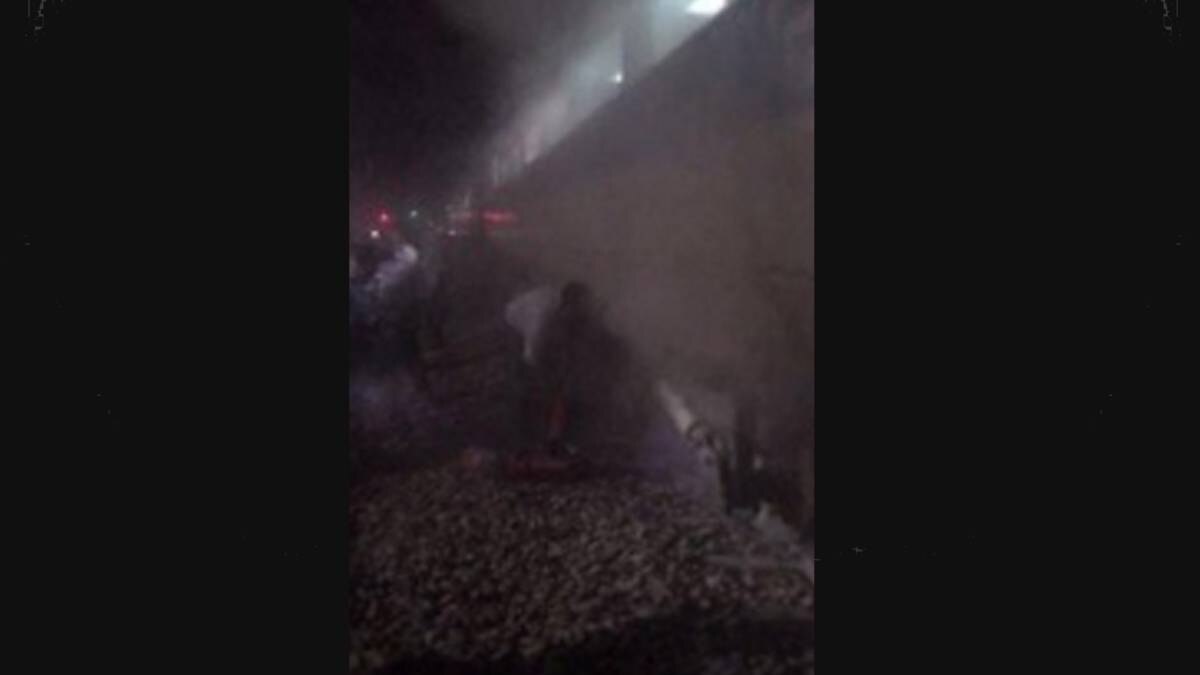 कालका दिल्ली शताब्दी एक्सप्रेस में लगी आग (Photo courtesy: Bandeep Singh)