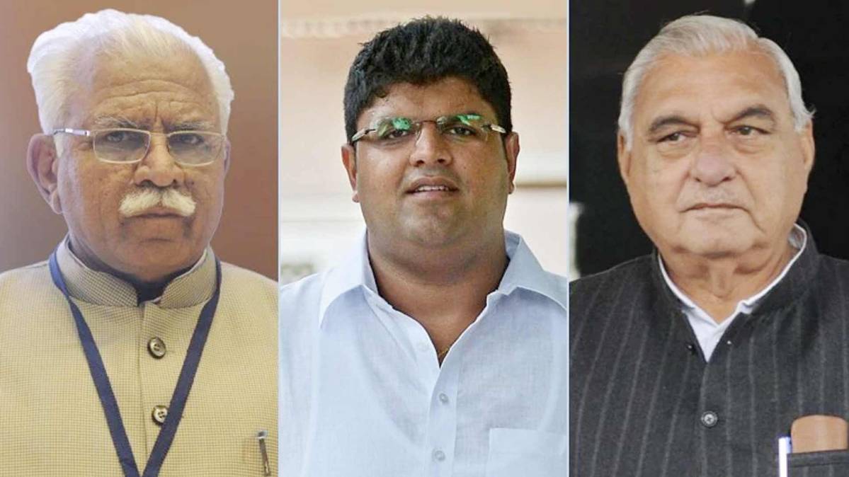 मनोहर लाल खट्टर, दुष्यंत चौटाला, भूपेंद्र सिंह हुड्डा