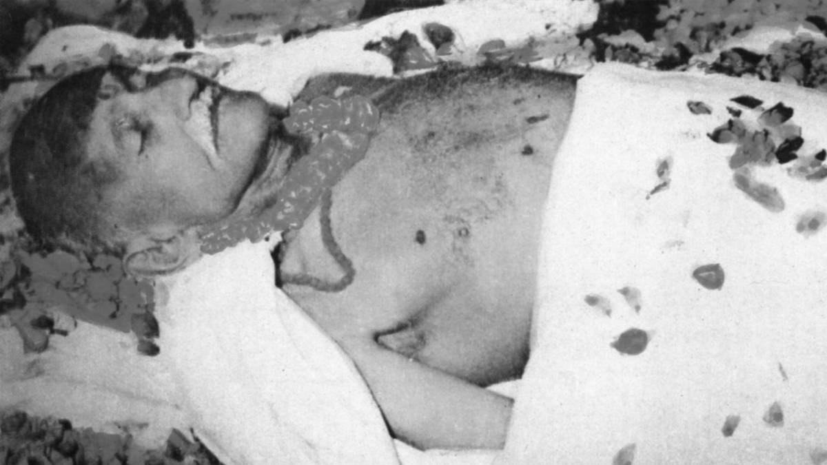 महात्मा गांधी का पार्थिव शरीर