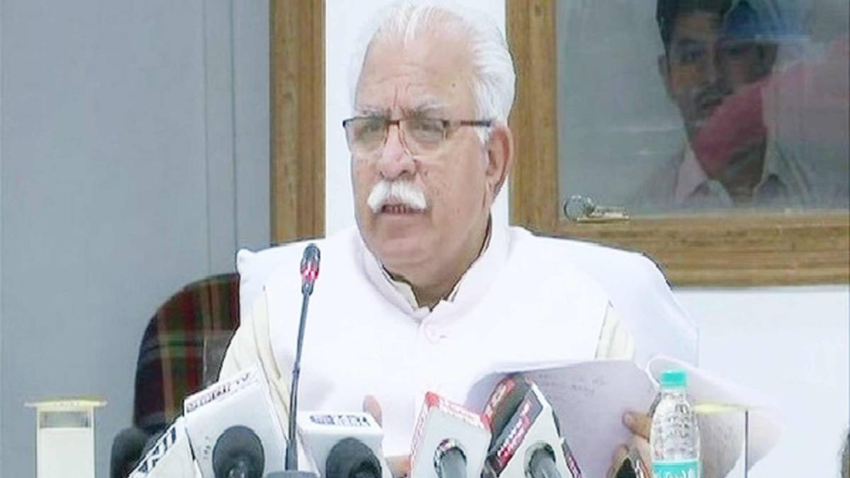 मनोहर लाल खट्टर (PHOTO ANI)