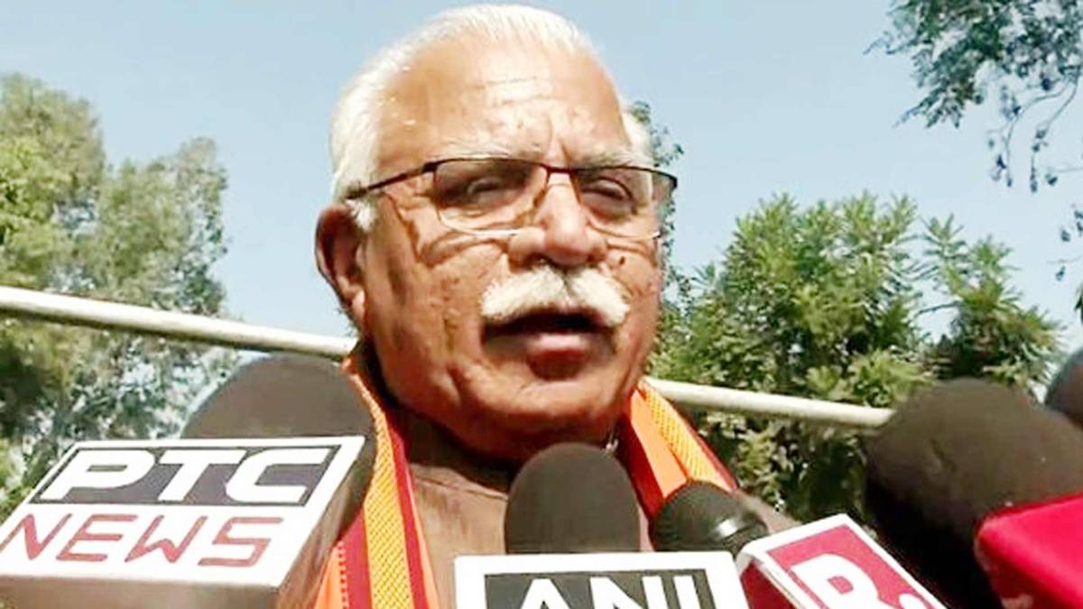 मनोहर लाल खट्टर (PHOTO ANI)