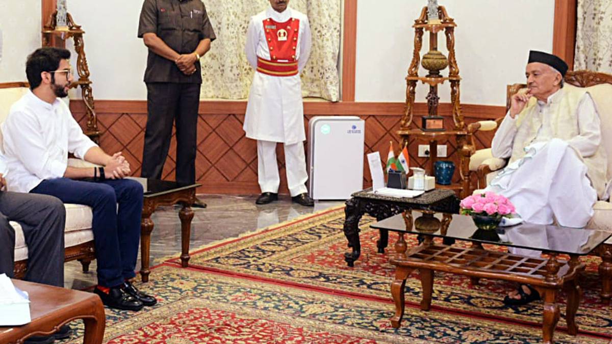 राज्यपाल से मिले आदित्य ठाकरे