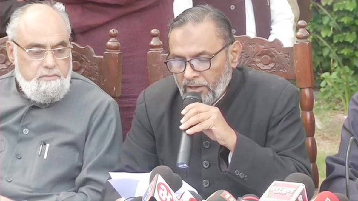 ऑल इंडिया मुस्लिम पर्सनल लॉ बोर्ड ने की प्रेस कॉन्फ्रेंस (फोटो-ANI)