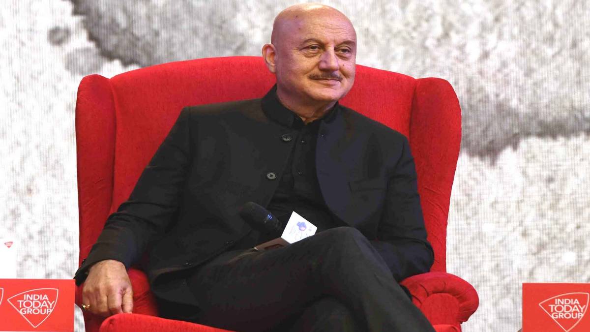 2019 साहित्य आजतक : लेखक और अभिनेता अनुपम खेर (Photo Credit: Chandradeep Kumar)