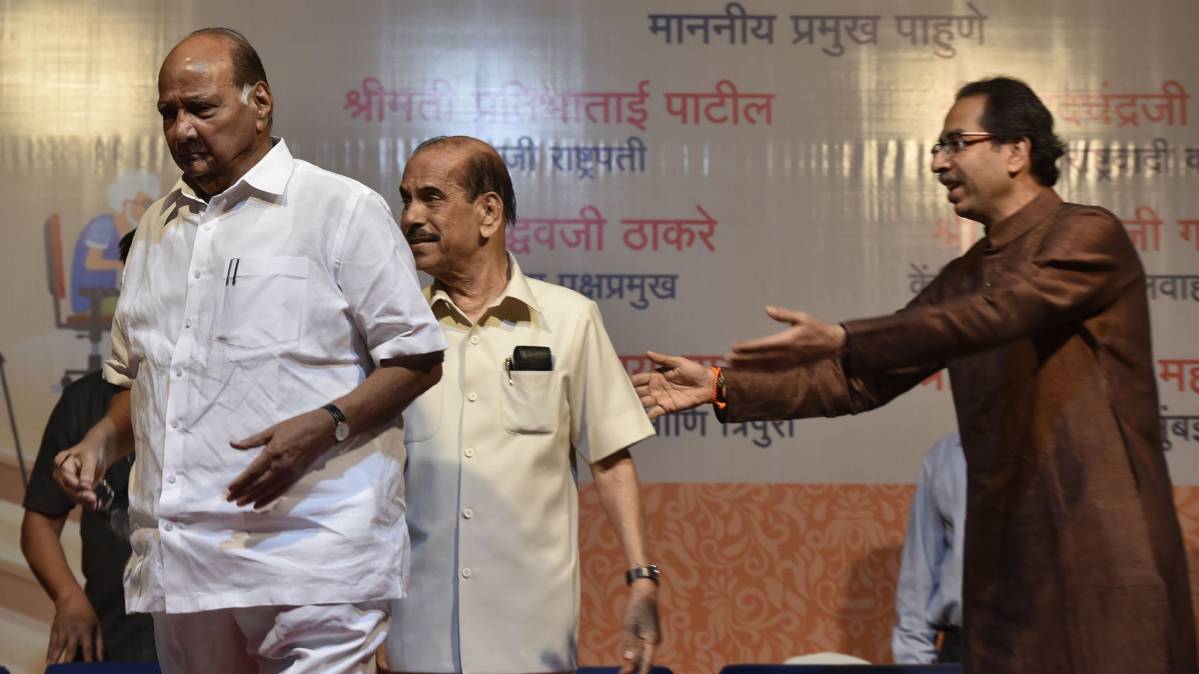 एनसीपी चीफ शरद पवार, शिवसेना प्रमुख उद्धव ठाकरे (Photo cortesy: Getty Images)